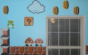 Habitacion infantil estilo Mario Bros