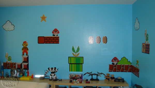 Habitacion infantil estilo Mario Bros