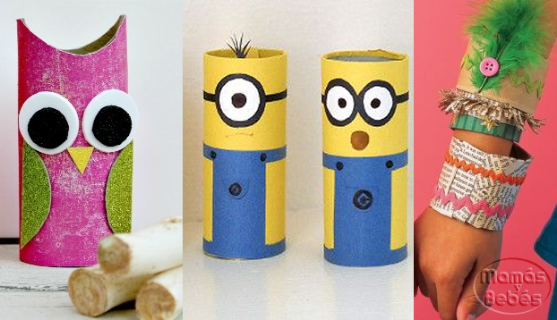 Manualidades infantiles con tubos de cartón Manualidades infantiles con tubos de cartón